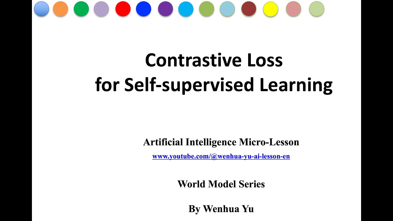 Contrastive Loss for Self-supervised Learning