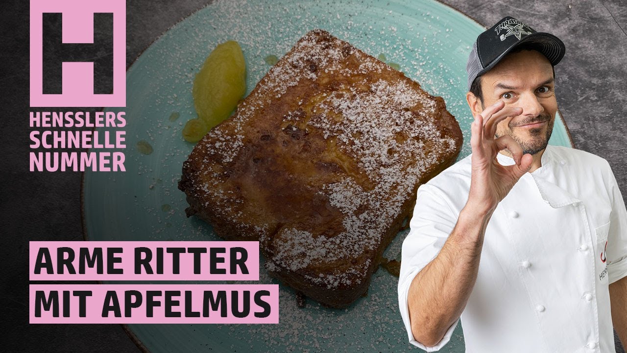 Schnelles Arme Ritter mit selbstgemachtem Apfelmus Rezept von Steffen Henssler