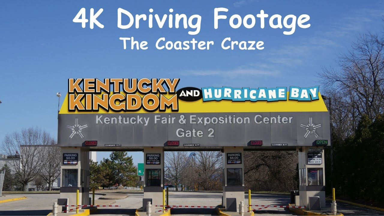Driving Into Kentucky Kingdom | Mounted 4K Footage | Copyright Free