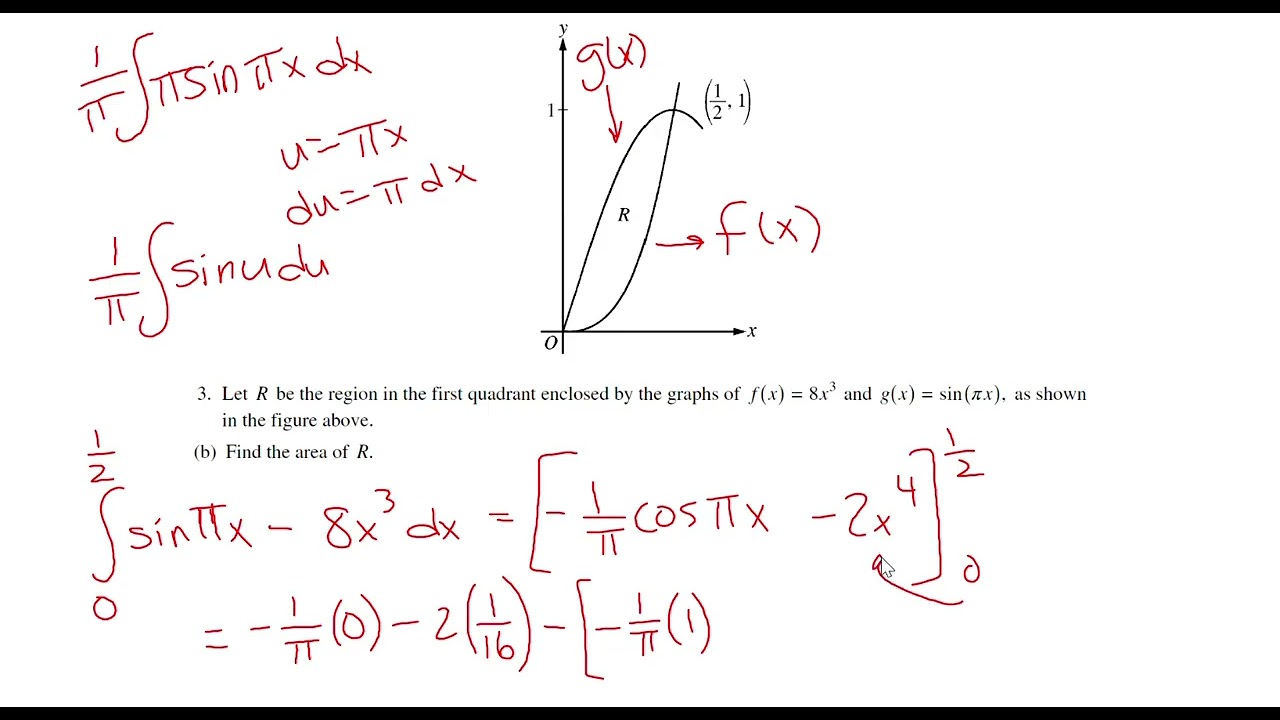 2011 AP Calculus AB FRQ #3 - Area and Volume