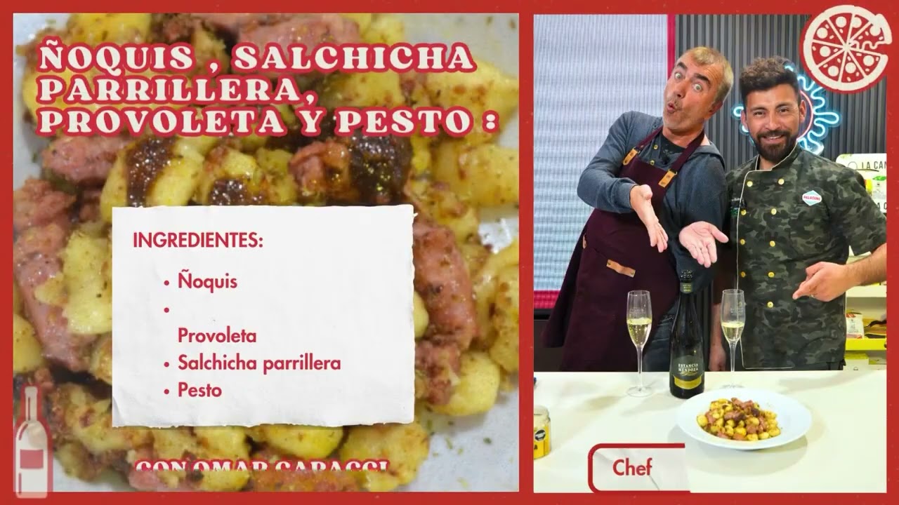 ÑOQUIS AL PESTO CON SALCHICHA PARRILLERA Y PROVOLETA CON OMAR CAPACCI | ESTA ES TU COCINA |