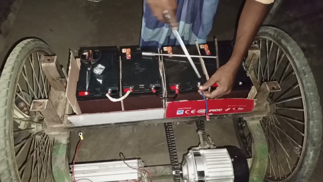 ভ্যান গাড়ির ৪৮ ভোল্ট ব্যাটারির ওয়ারিং শিখে রাখুন  battery wiring