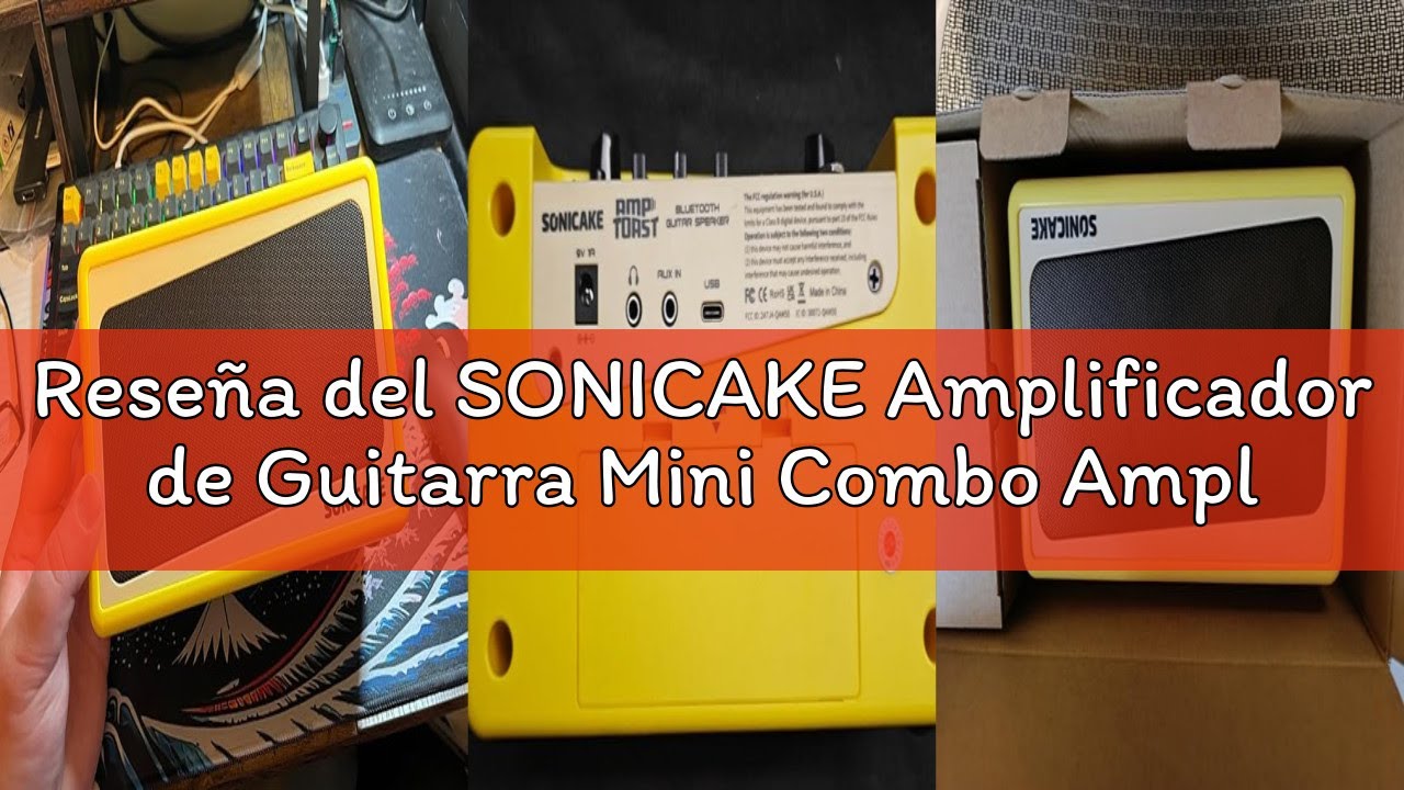 Reseña del SONICAKE Amplificador de Guitarra Mini Combo Amplificador Bluetooth Multiefecto Amp Toast