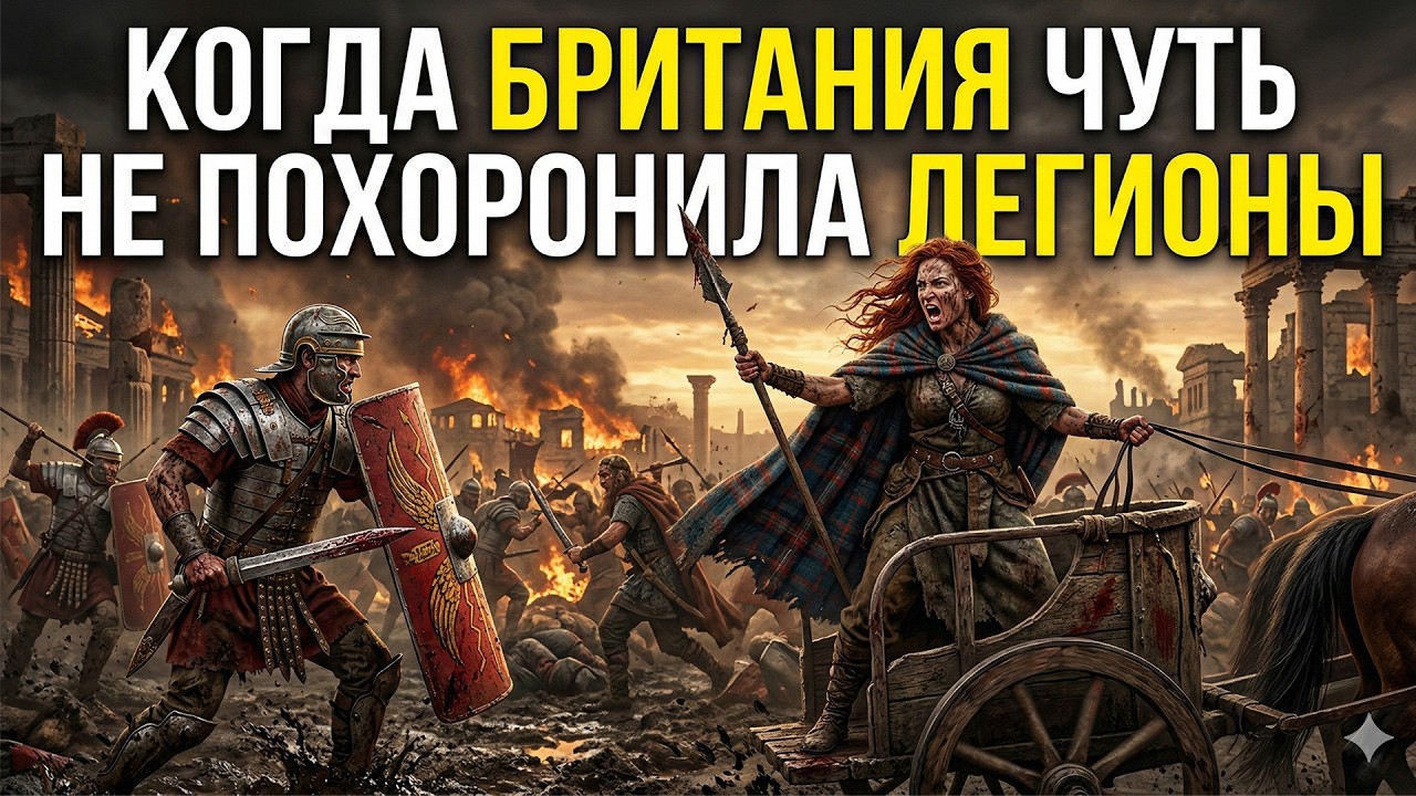 200 000 ВАРВАРОВ ПРОТИВ 10 000 ЛЕГИОНОВ: Безумная ЛОВУШКА Боудикки, Чуть НЕ ПОГУБИВШАЯ РИМ