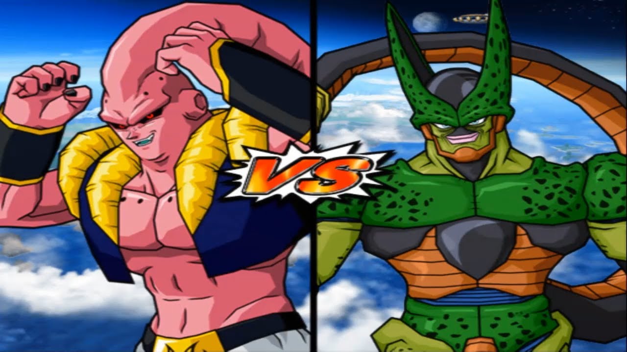 DBZ Budokai Tenkaichi 3 - Single Battle | Super Buu (Gotenks Absorbed) vs Cell 2nd Form