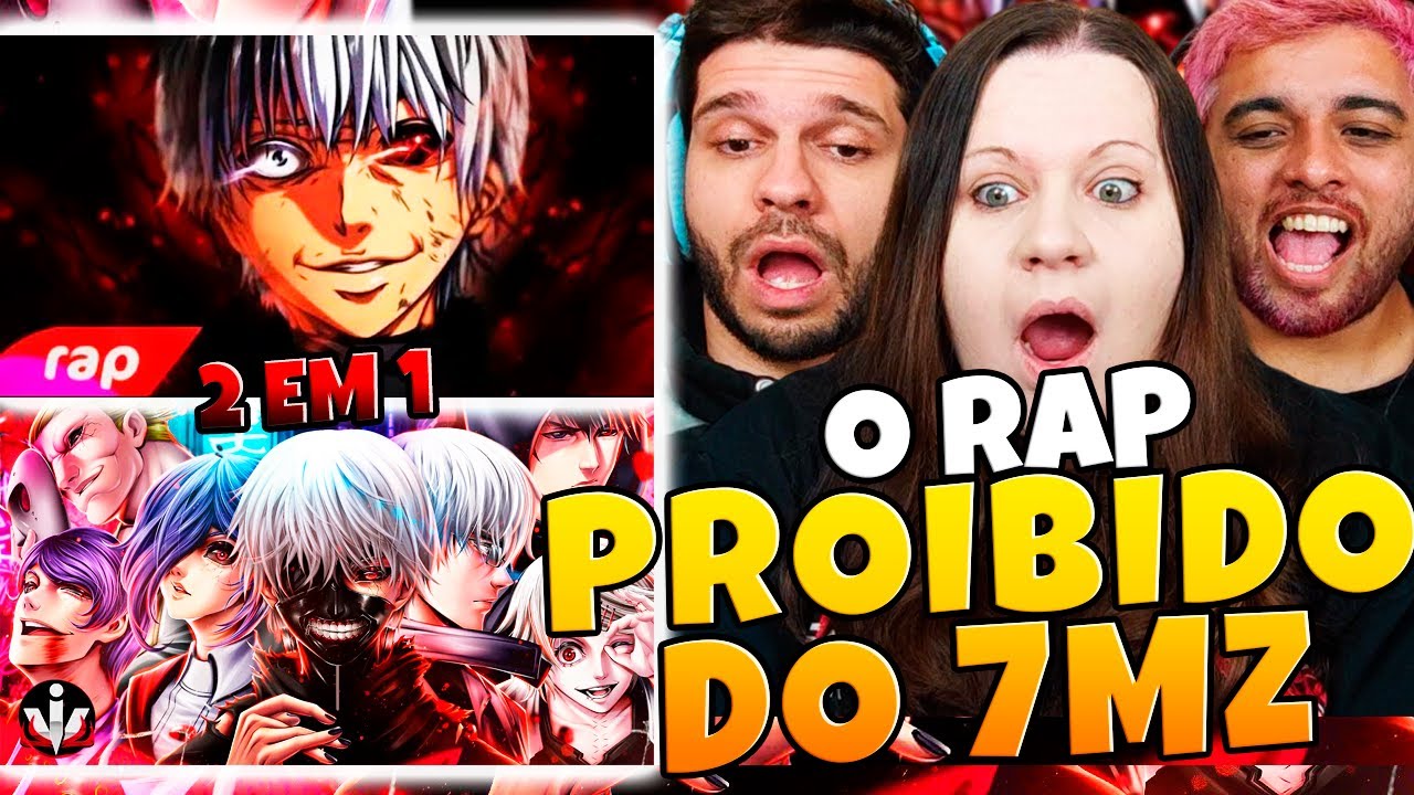 O Som Proibido Do Tokyo Ghoul 7MZ | 7 Minutoz Rap do Kaneki + Isis Dois Caminhos | FAMILY REACTS