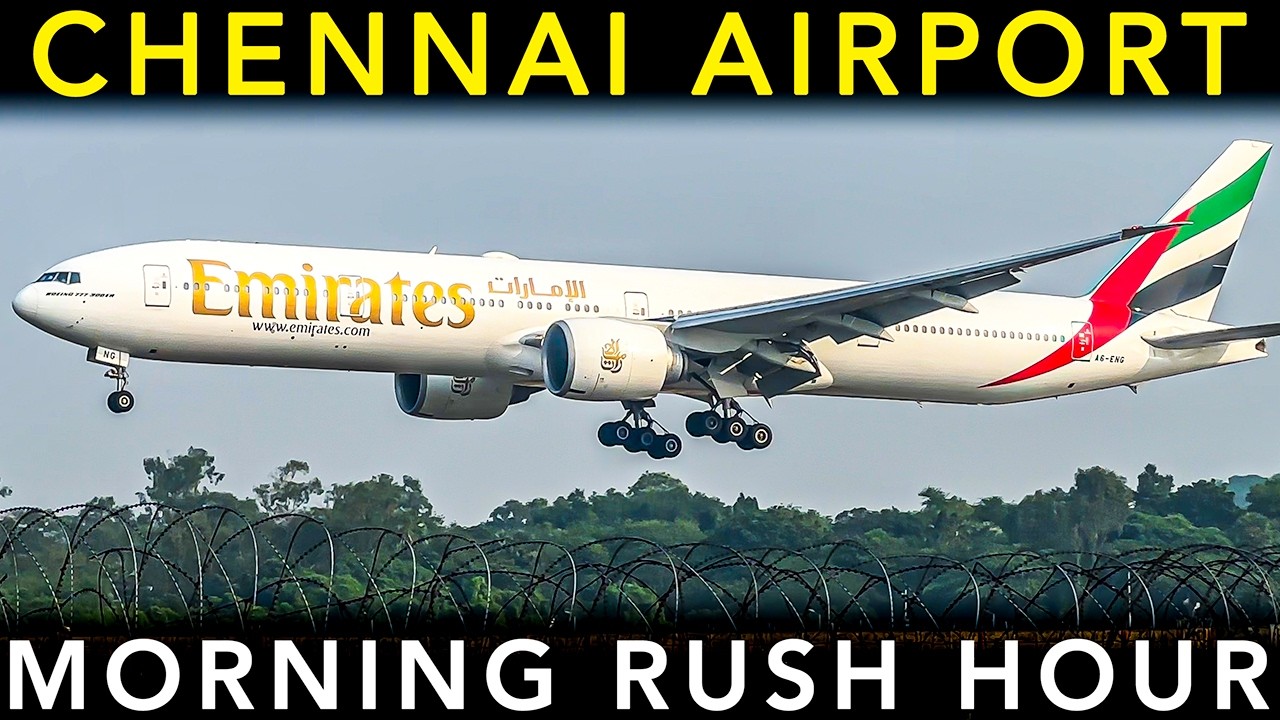 CHENNAI AIRPORT🇮🇳 PLANE SPOTTING | Landing & Takeoff | Morning RUSH HOUR