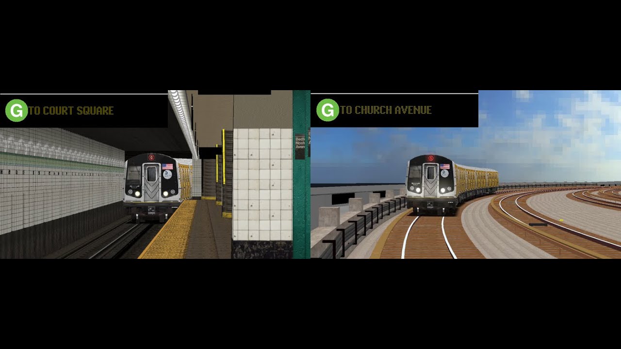 OpenBVE (G) Crosstown/Culver Local Roundtrip (R160A/B Zoho Wrap)