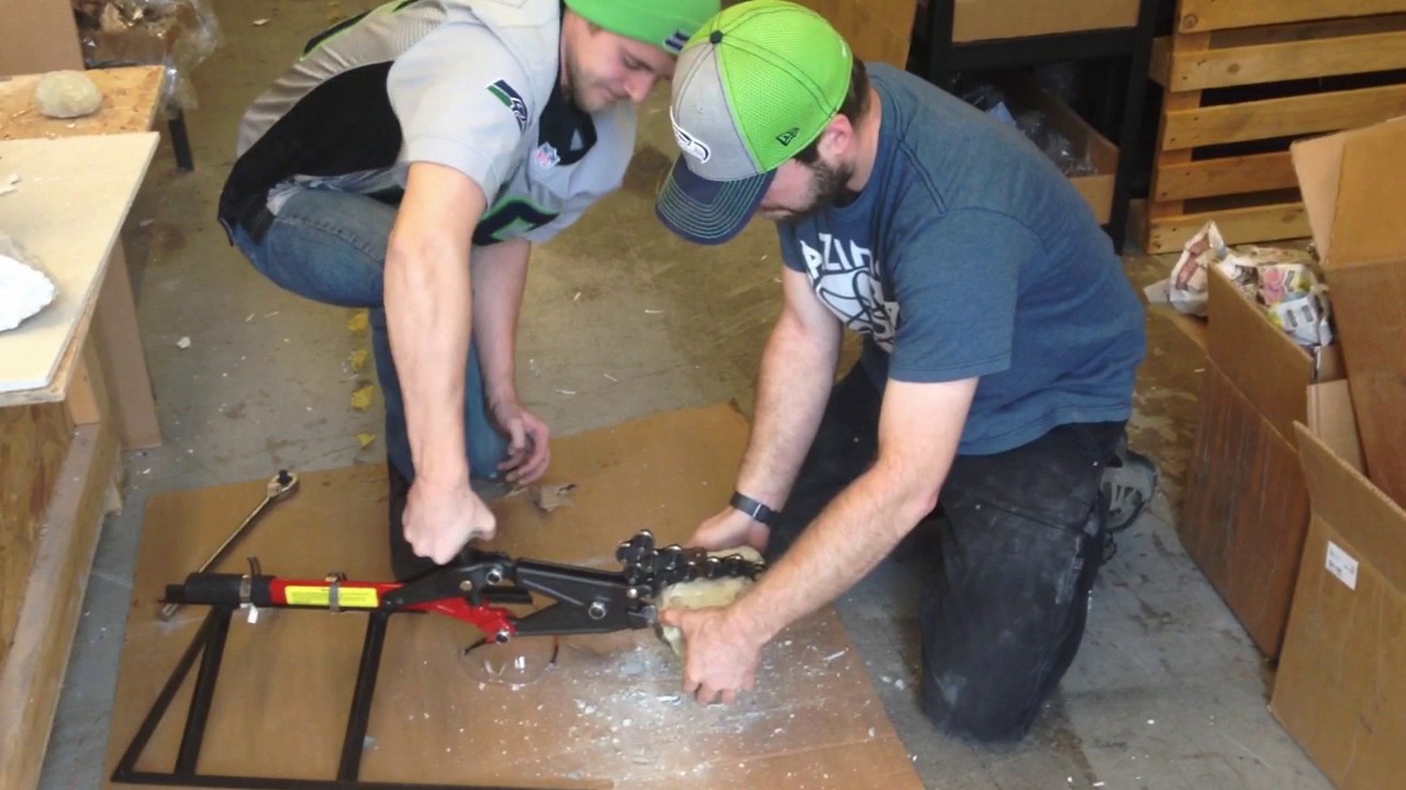 Cracking A Keokuk Geode With Our New Geode Cracker