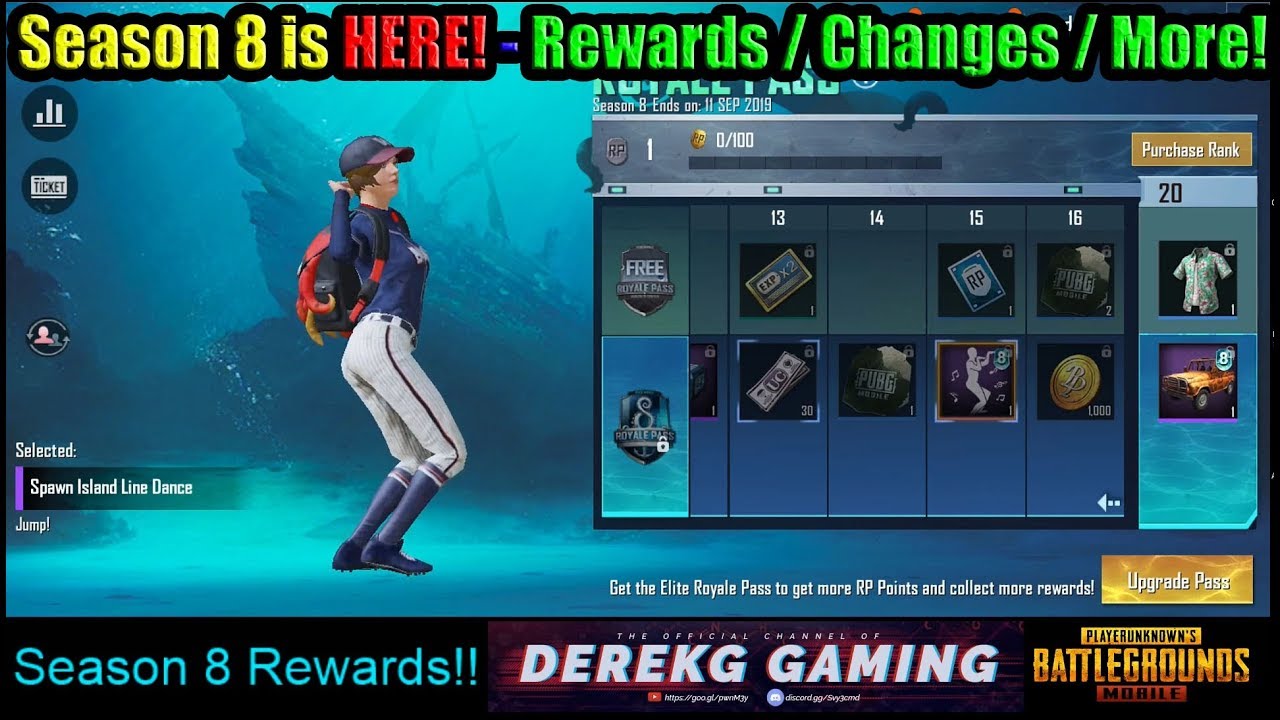 SEASON 8 IS HERE!! RP Reward Overview + Is Elite Royal Pass Worth It???