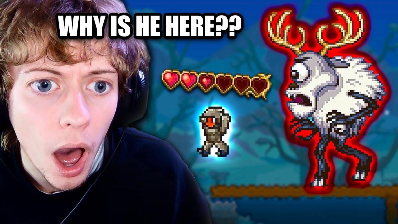 My First Terraria Boss Fight Was Awful 😭 (Bruh Just Spawns In???)