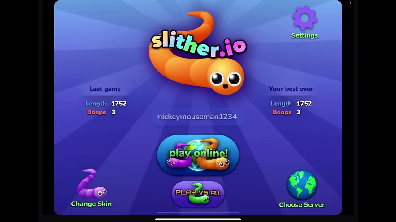 Playing SNAKE IO
