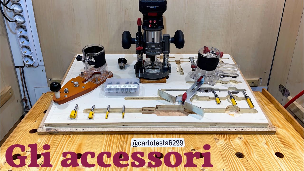 Parkside fresatrice multifunzione ricaricabile 20V PMFAP 20 Li Lidl tutorial gli accessori rifilator