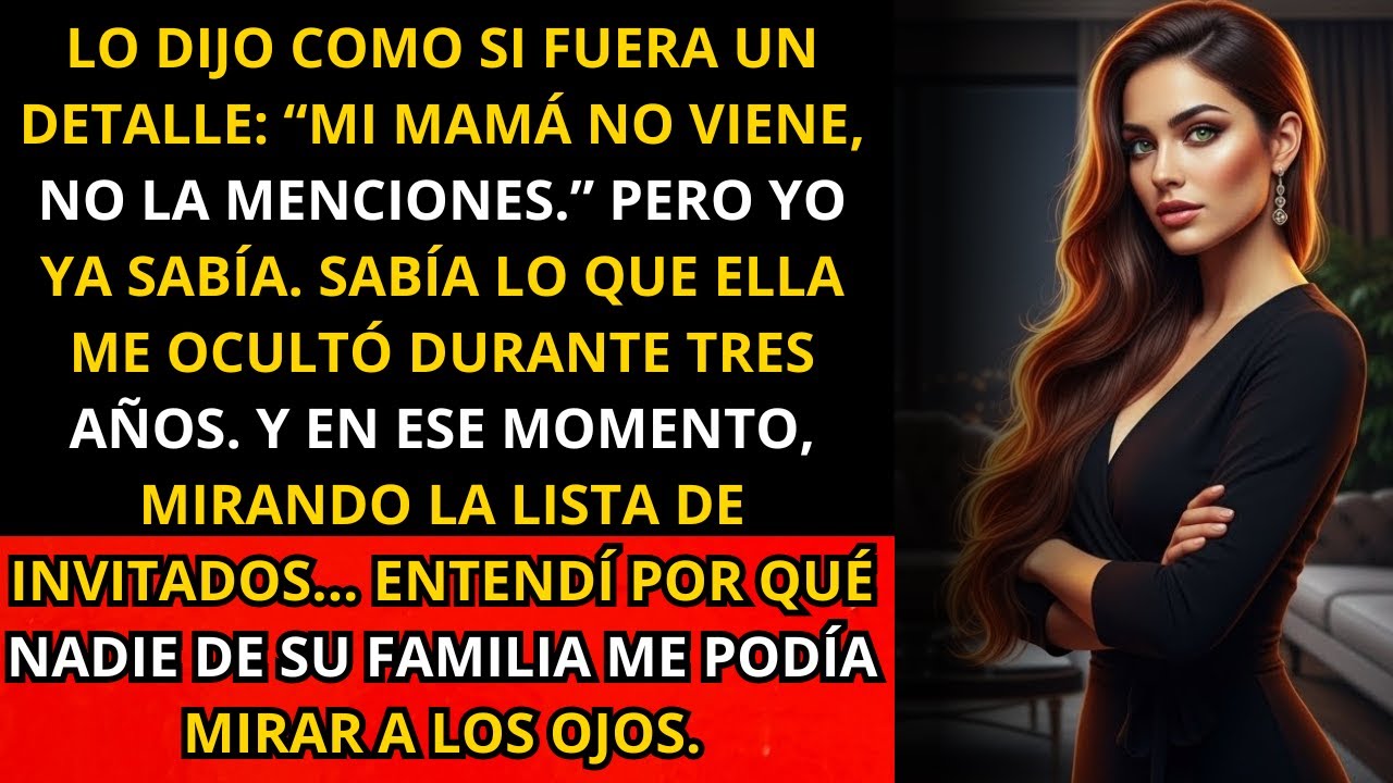 En la reunión con la organizadora, él dijo: ‘No menciones a mi mamá, no va a venir’ — Yo ya sabía...