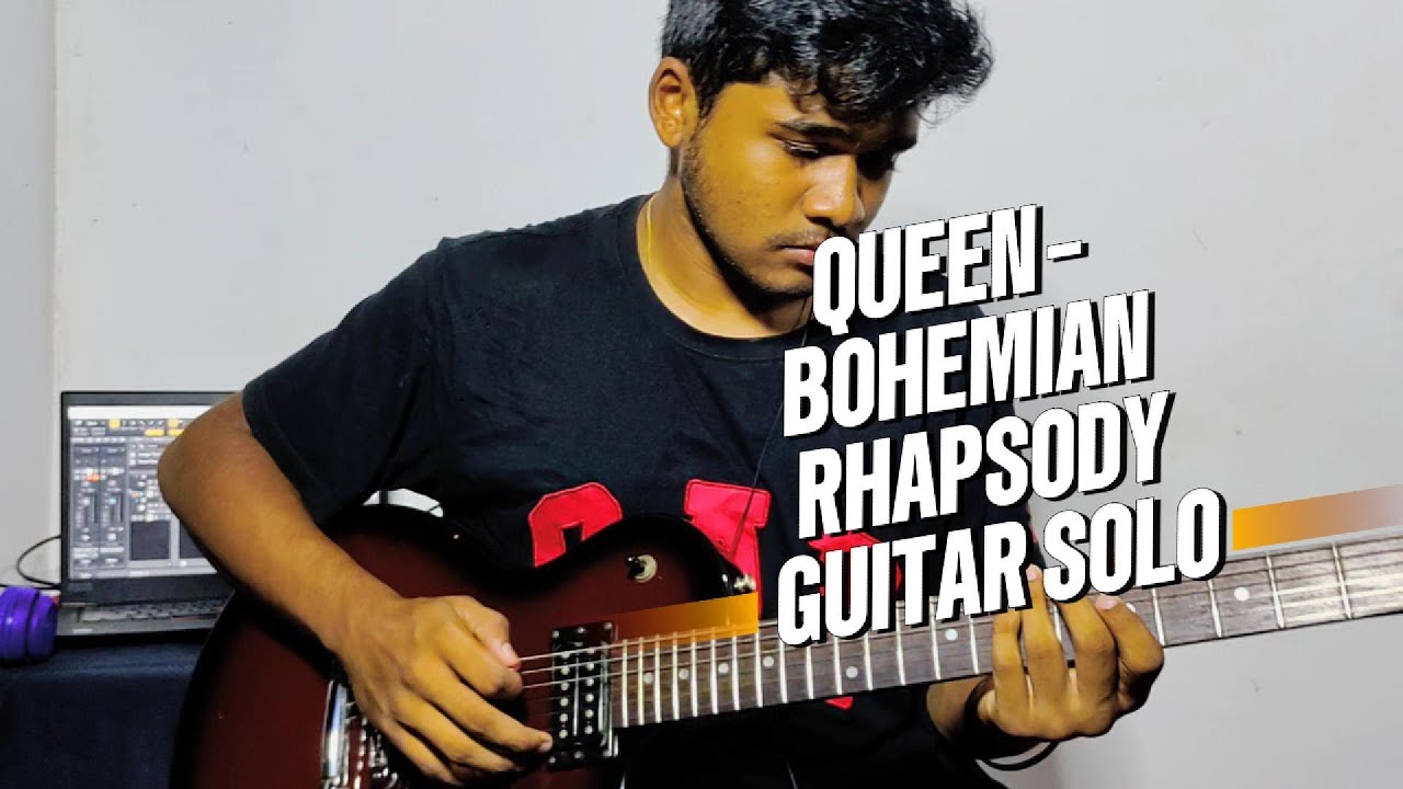 Queen - Bohemian Rhapsody Guitar Solo cover by Thejas