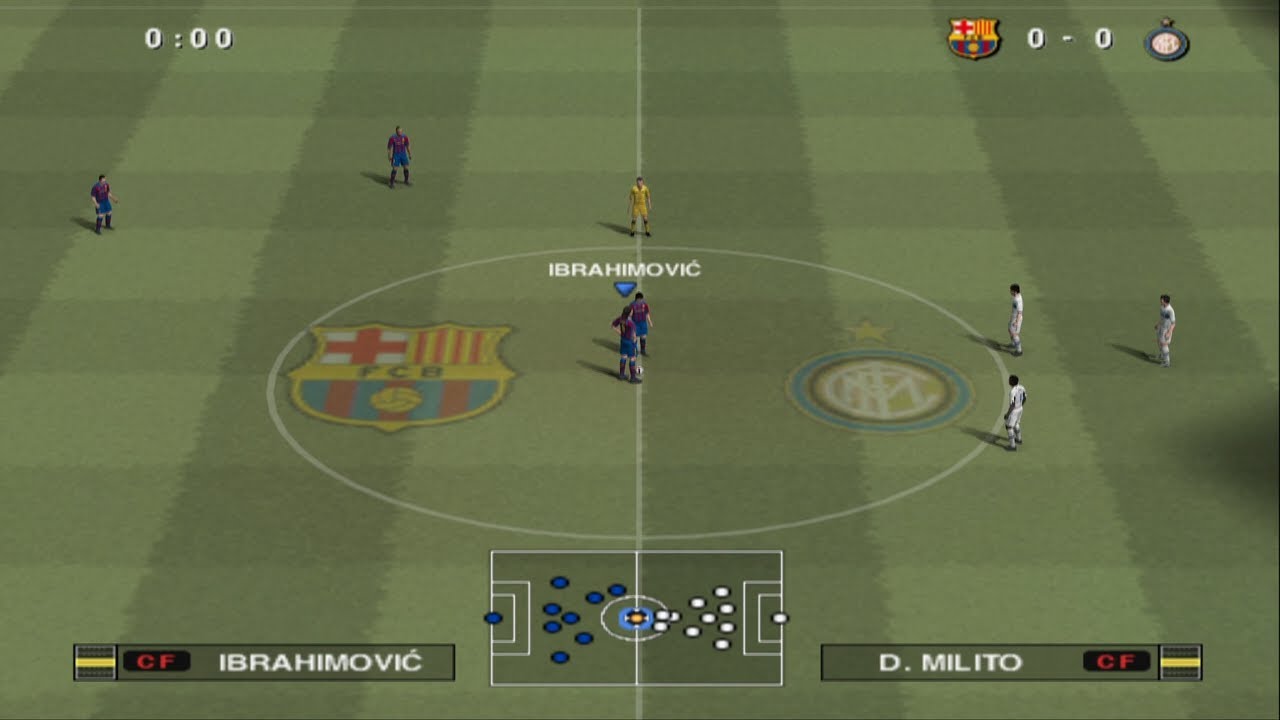 Winning Eleven 2010 Barcelona vs Inter Milan PS2