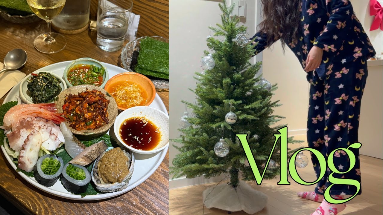 [VLOG] 30대 백수의 일상 기록 모음 | 트리만들고 병원가고 집밥 해먹는 일상 | 을지로 보석, 트러플토스트, 항정살덮밥 