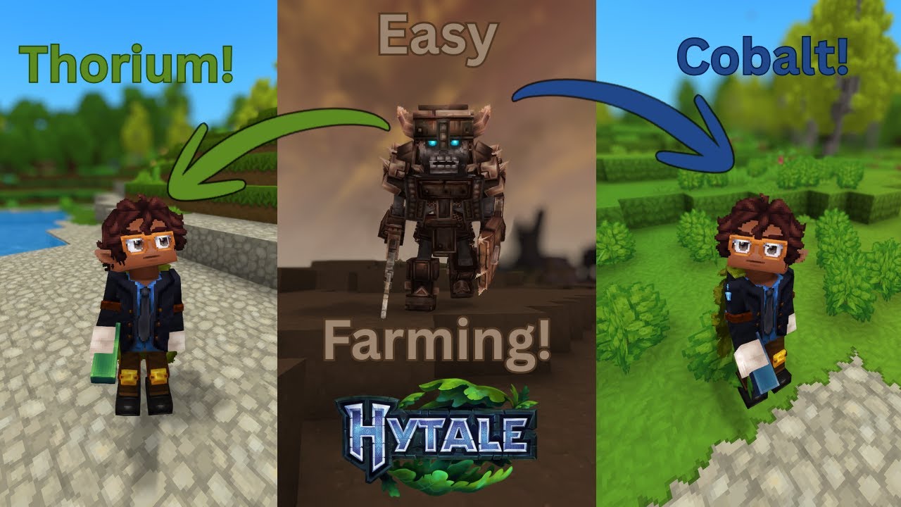 Easiest Way to Farm Thorium and Cobalt in HYTALE! #hytale