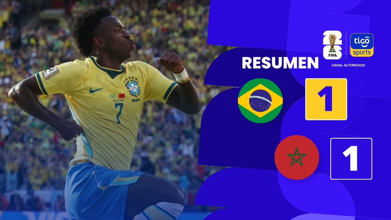 Brasil 1-1 Marruecos | Copa Mundial de la FIFA 2026 | Resumen y goles