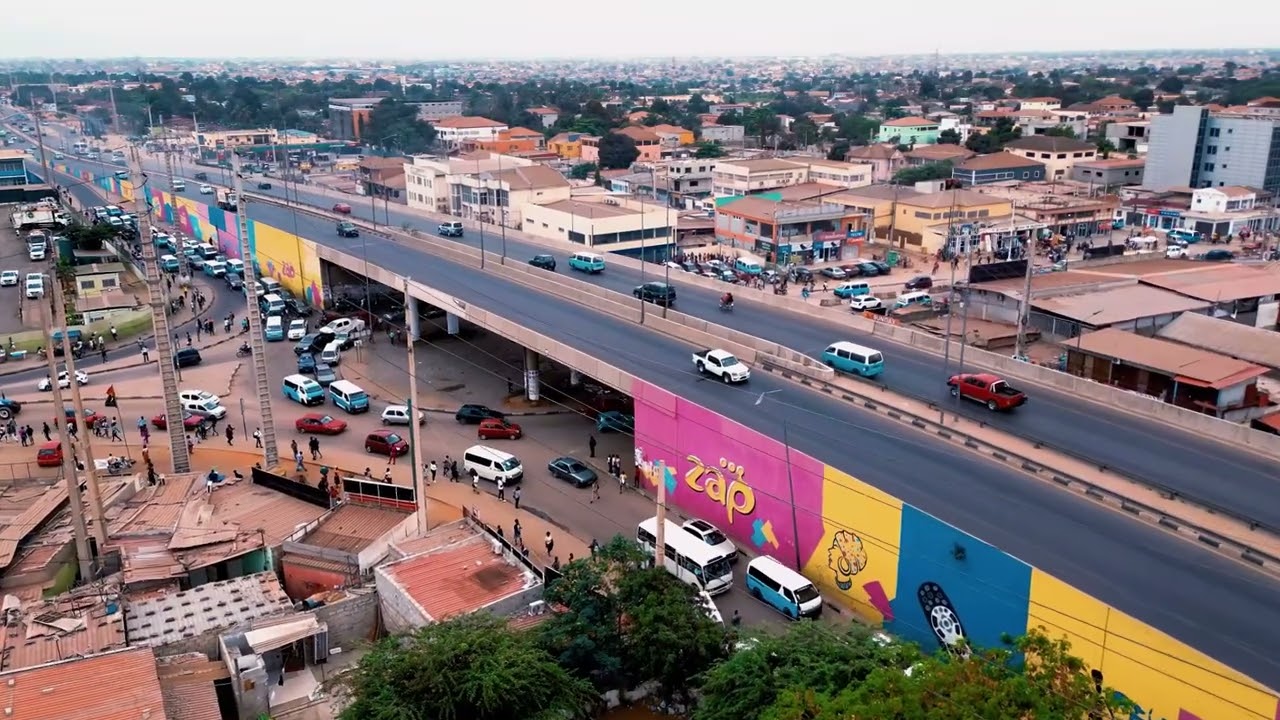 Rotunda do Camama: Aerial Views of Luanda, Angola – Stunning 4K Footage