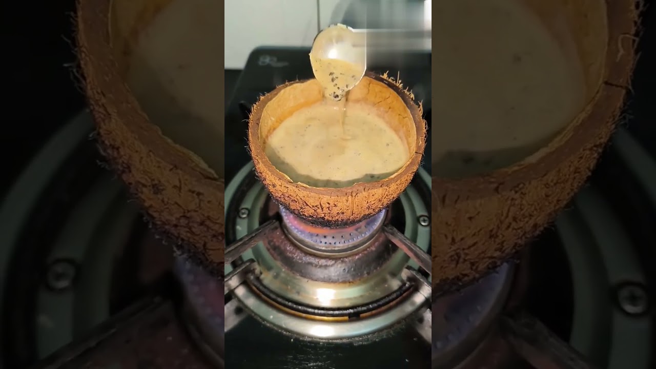 Coconut shell tea