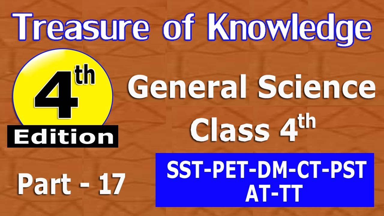 General Science Class 4th : Treasure of Knowledge 4th Edition: ETEA past paper MCQs : Part - 17