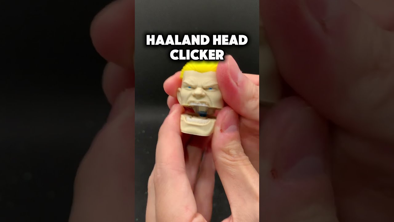 3D Printed Haaland Head Clicker #3dprinting #satisfying #diy #asmr #fifa #fifaworldcup2026