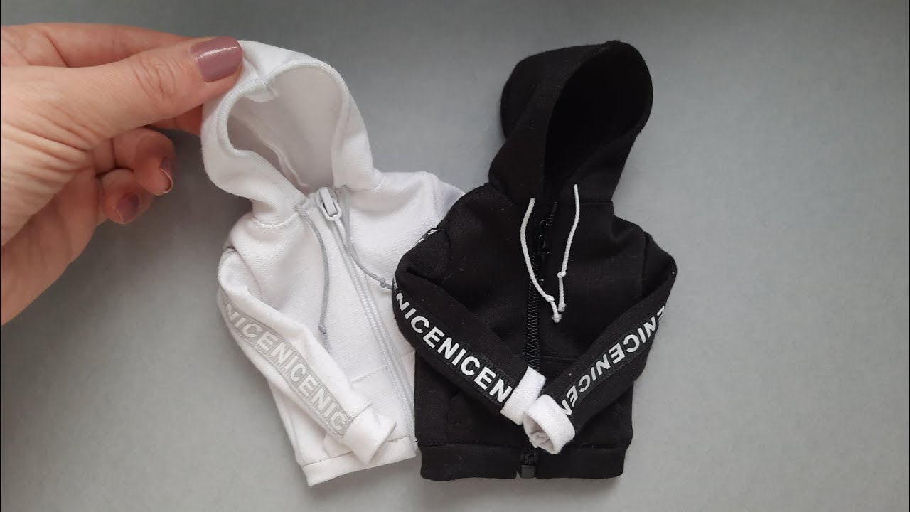 Stylish Zip Through Hoodie | DIY Ken doll clothes