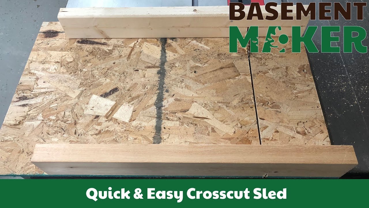 Quick & Easy Crosscut Sled w/ ZEROPLAY Miter Bar System