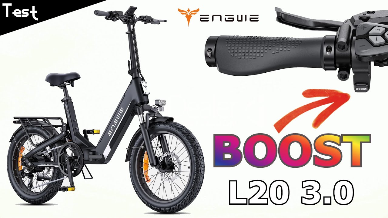 "Test" BOOST le bouton magique et légal 💫 "Engwe L20 3.0 Boost"