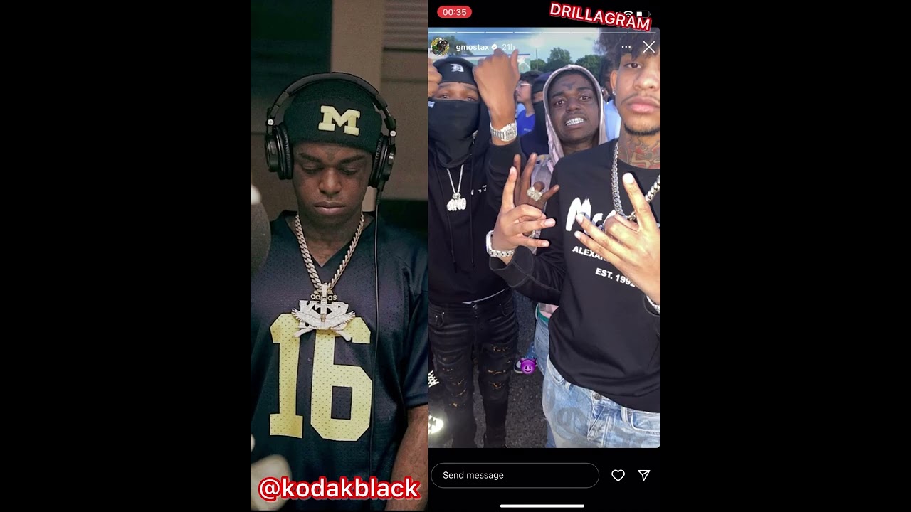 Kodak Black, 22GZ and GMO Stax came together for Lil Crix videoshoot 🔥💯💫🥷