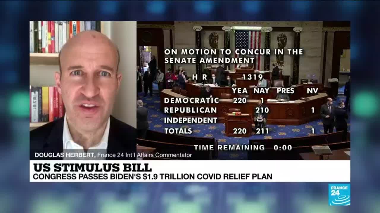 US stimulus bill: Congress passes Biden's $1.9 trillion Covid-19 relief plan
