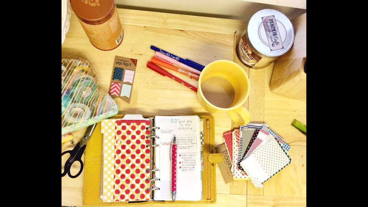 Planning My Day & Initial Filofax Setup