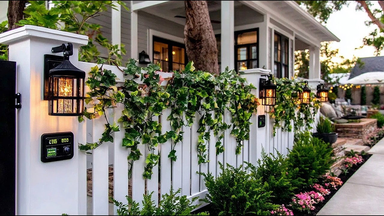 16 Beautiful, Smart, Stylish, & Space Saving Small Garden Fence Ideas for Tiny Outdoor Gardens