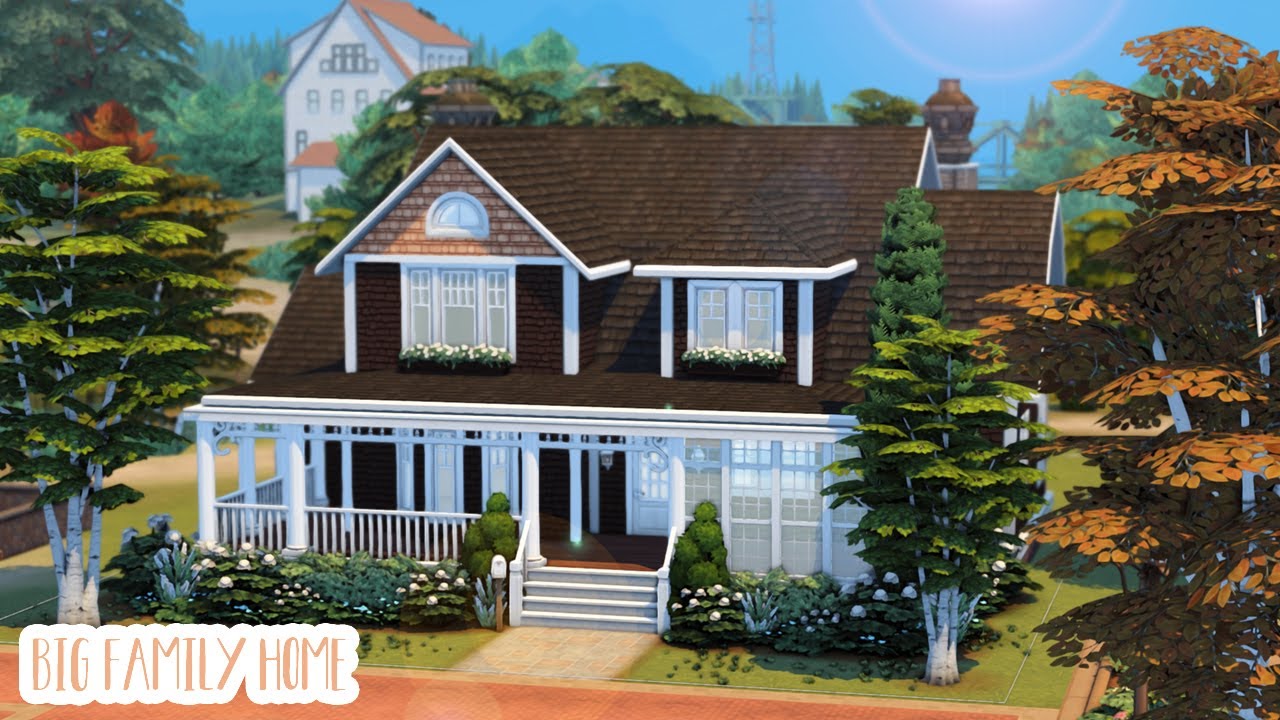 Big Family Home 🏡...(Sims 4 Speed Build)