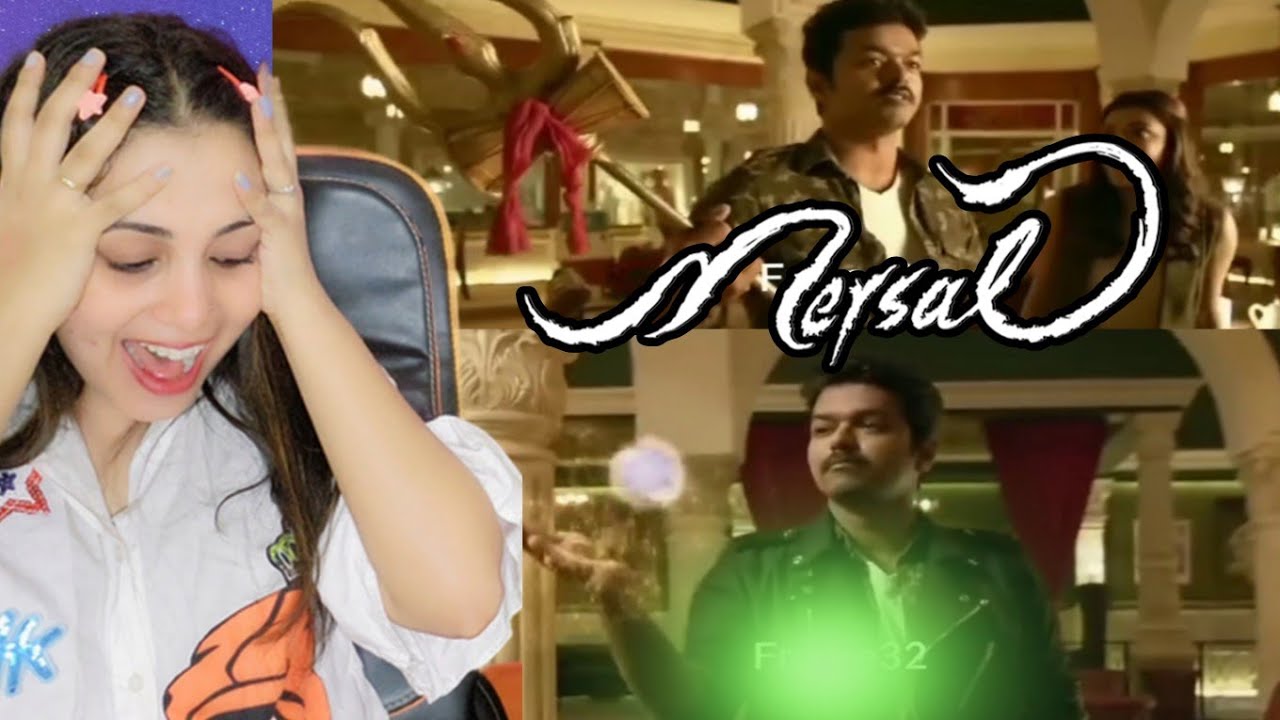 MERSAL CAFE MAGIC FIGHT SCENE REACTION | THALAPATHY VIJAY | NAKHREWALI MONA