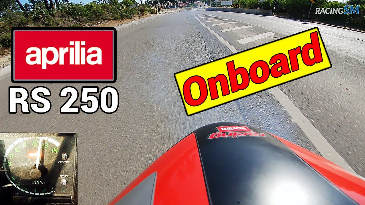 APRILIA RS 250 | Onboard pushing hard on the street