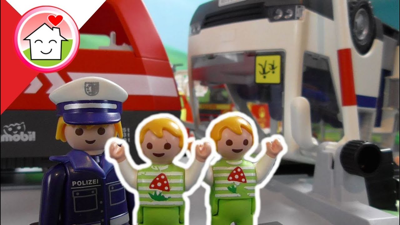 Playmobil po polsku Wypadek kolejowy - pociąg - Rodzina Hauserów