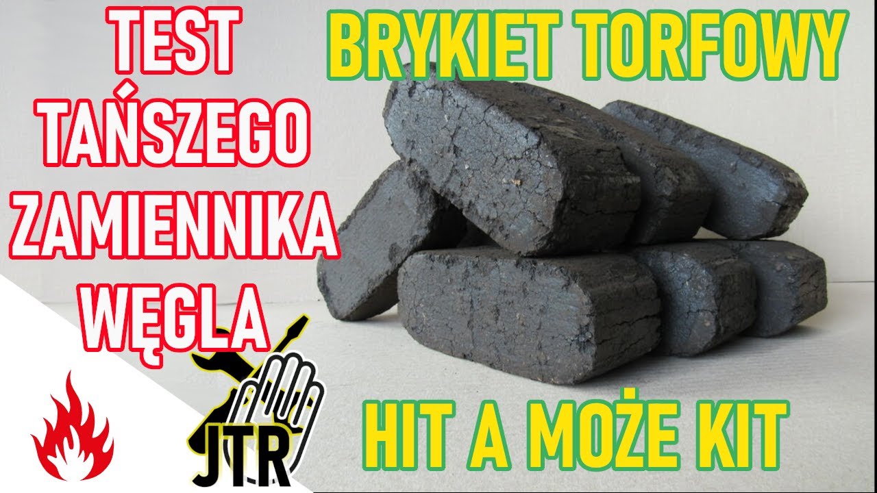 Brykiet torfowy zamiennik węgla tanie ogrzewanie domu w piecu MPM DS 14