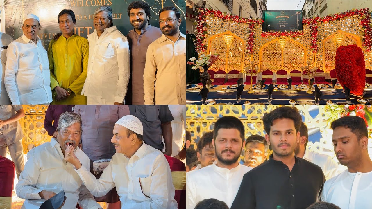 Ramzan Iftar Party Organised By Ranigunj Raheem Bhai | Padmarao Goud | Mohammed Ali | Sky Lab Yadav 
