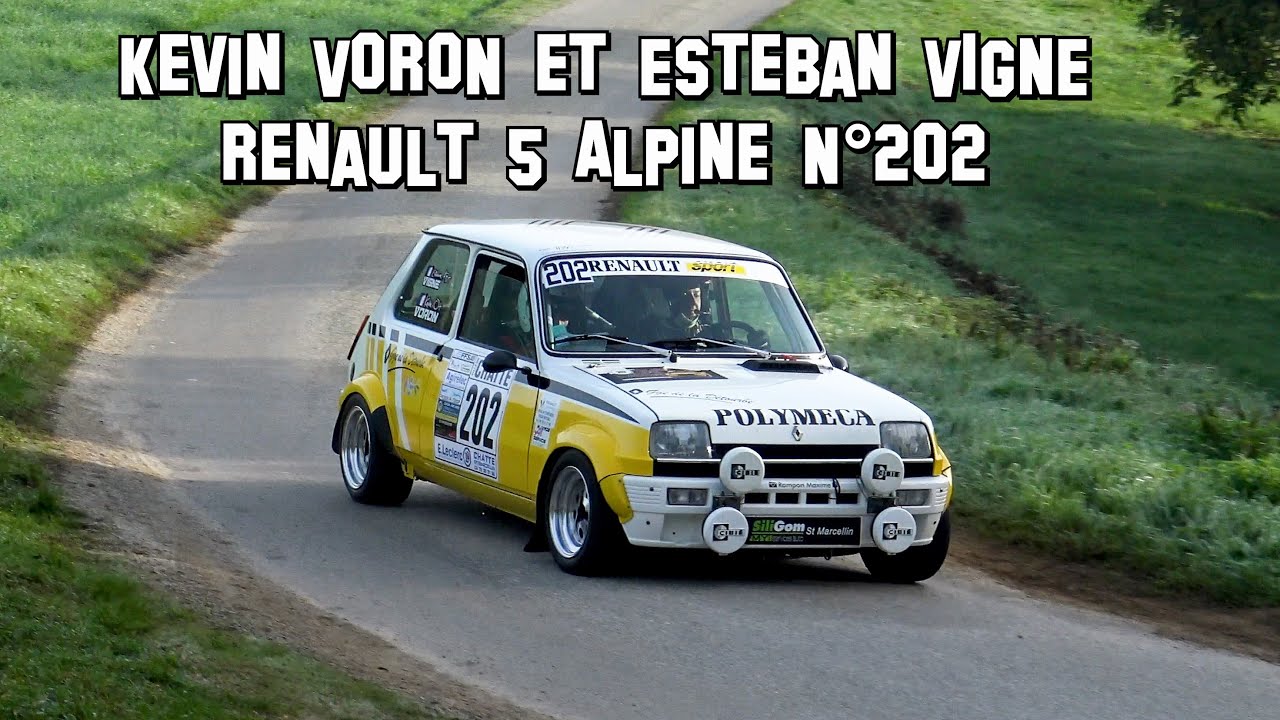 Rallye de la Noix de Grenoble 2022 - Renault 5 Alpine N°202 - Kevin VORON et Esteban VIGNE