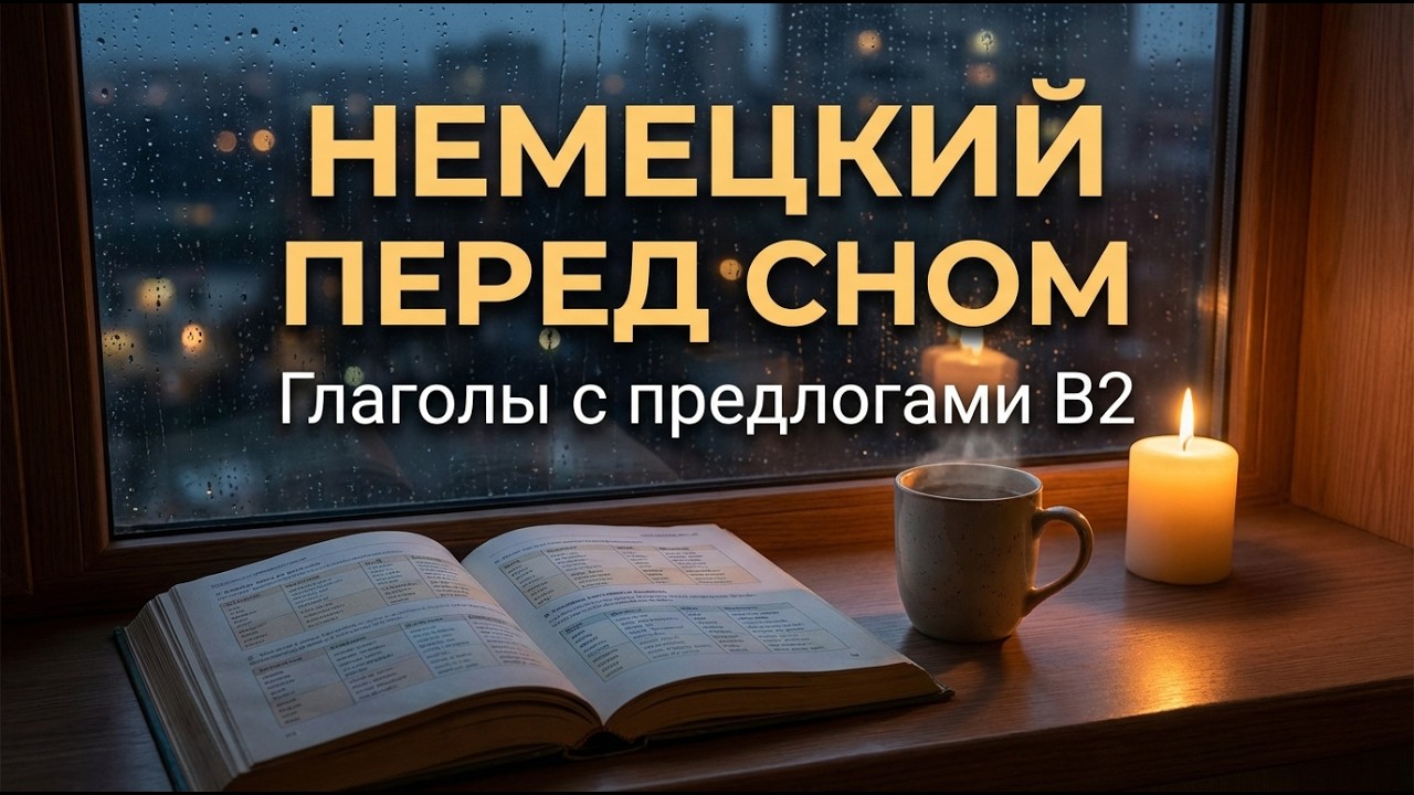 Немецкий B2 ПЕРЕД СНОМ 💤 Глаголы с предлогами B2 (Verben mit Präpositionen)