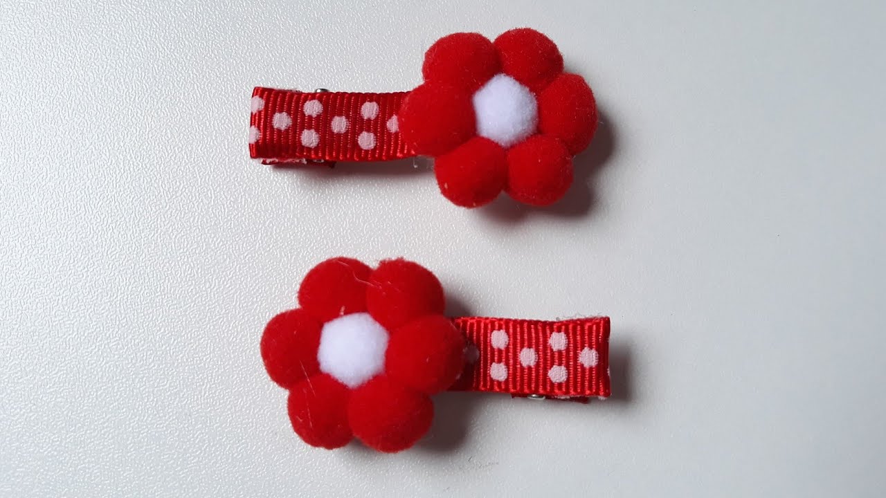 Flor de pompom simples e fácil