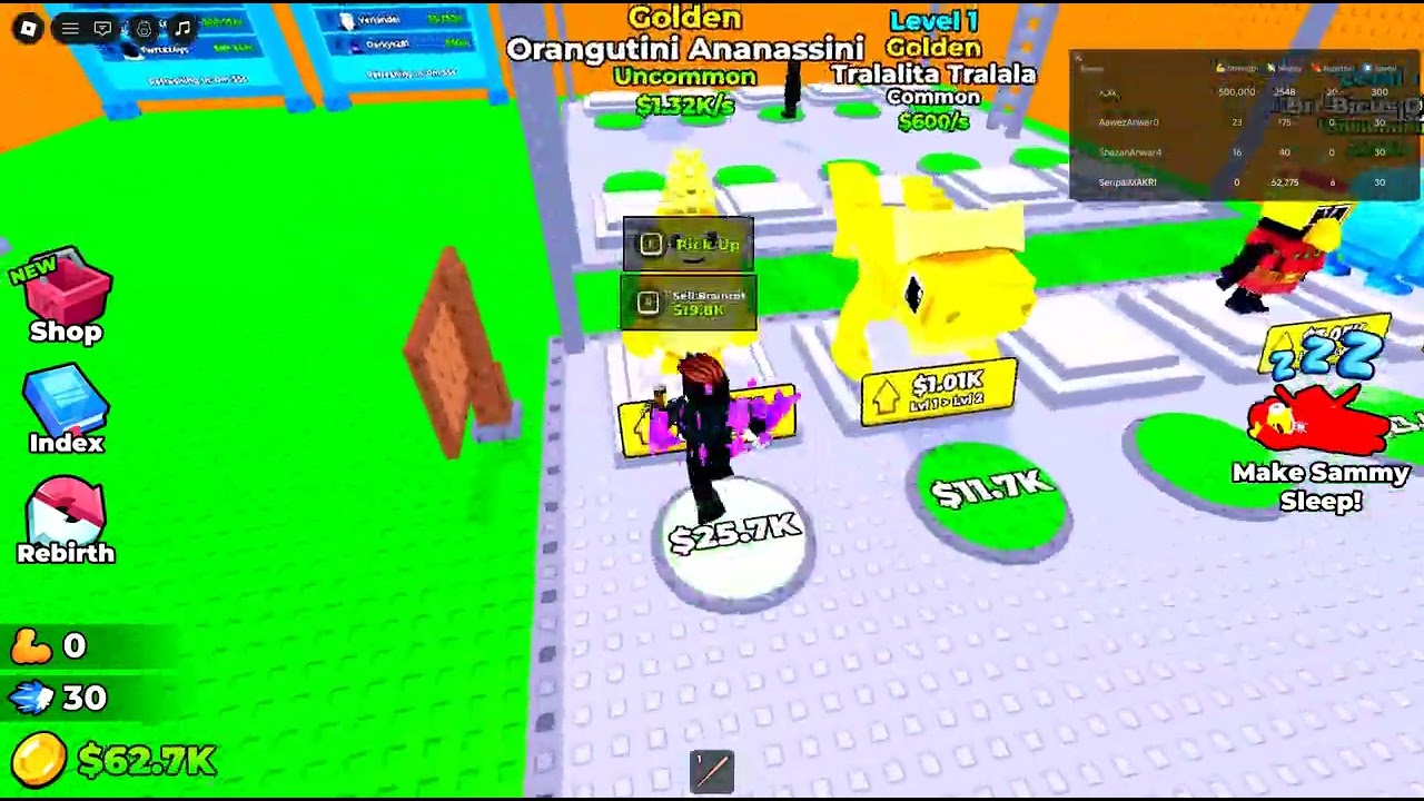 Roblox new experience pull a brainrot