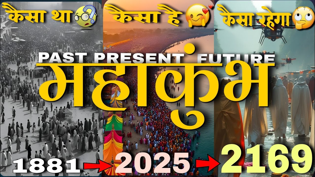 महाकुंभ 1881 से 2169 तक full documentary(mahakumbh documentry of past, present and future)