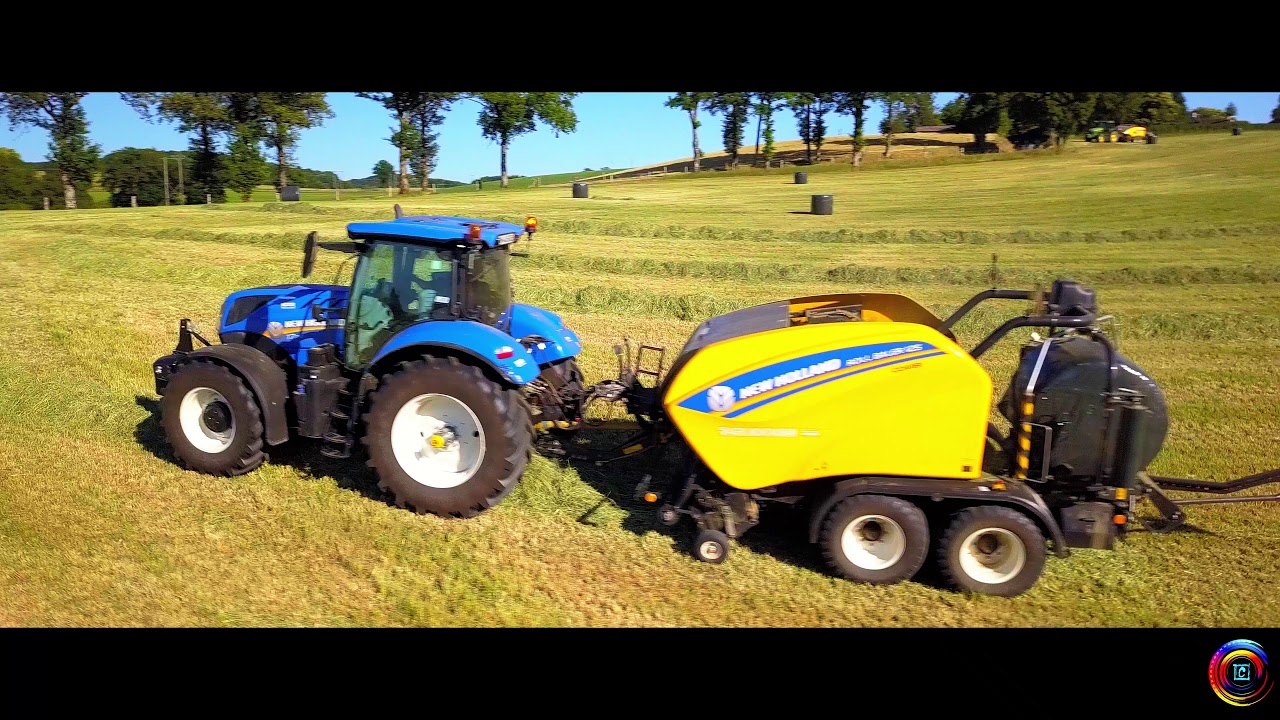 DEMO TOUR 2018 New Holland Roll Baler 125 combi