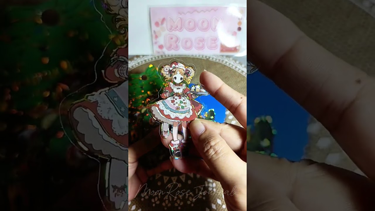 Christmas Stickers, So Cute 😍 ll #asmr #sticker #journalstickers #journalsupplies #scrapbooking 