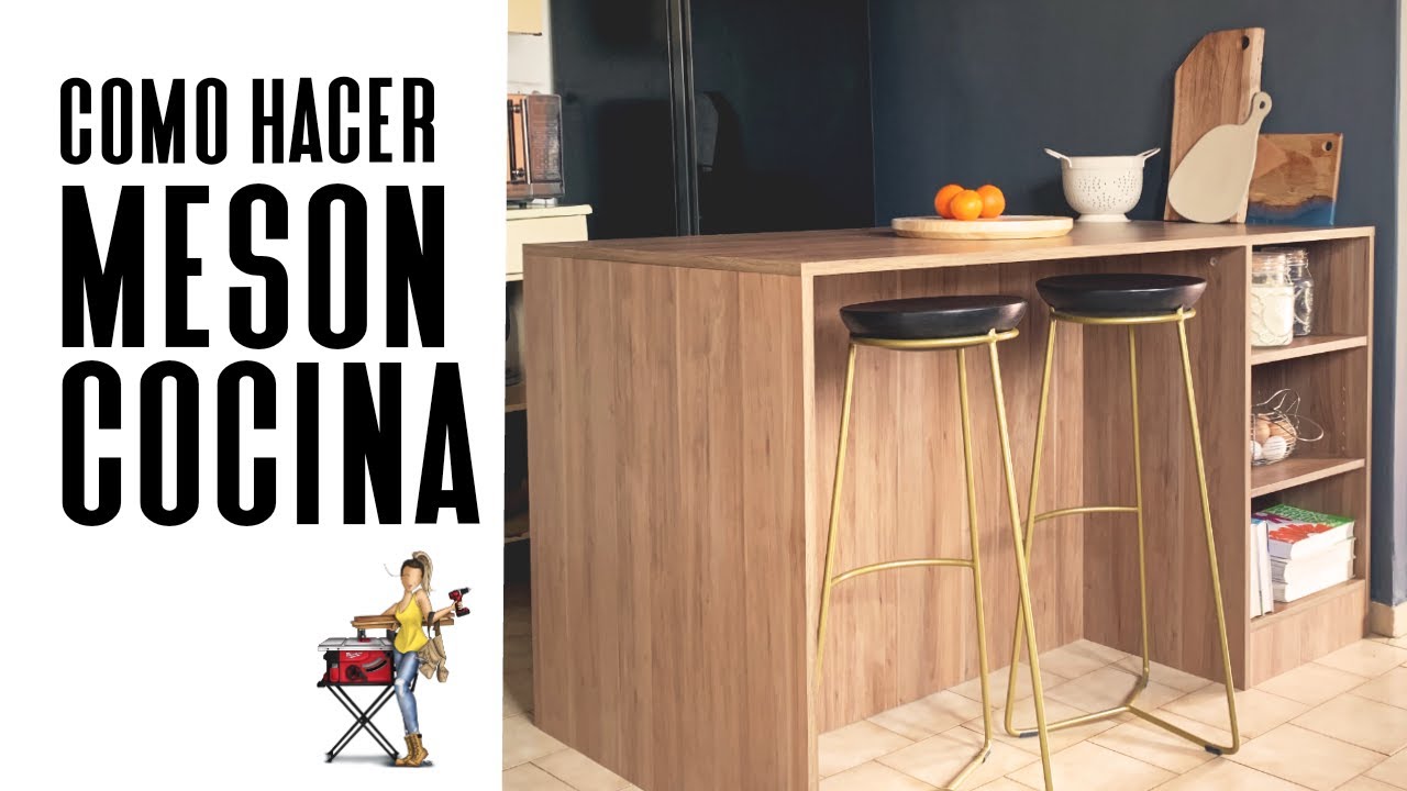 Como Hacer Meson Cocina con Melamina/ Minifix / Rafix