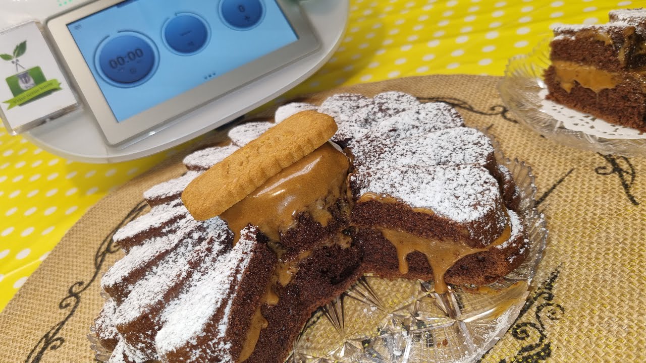Torta alla crema Lotus con bimby – soffice, profumata e golosissima