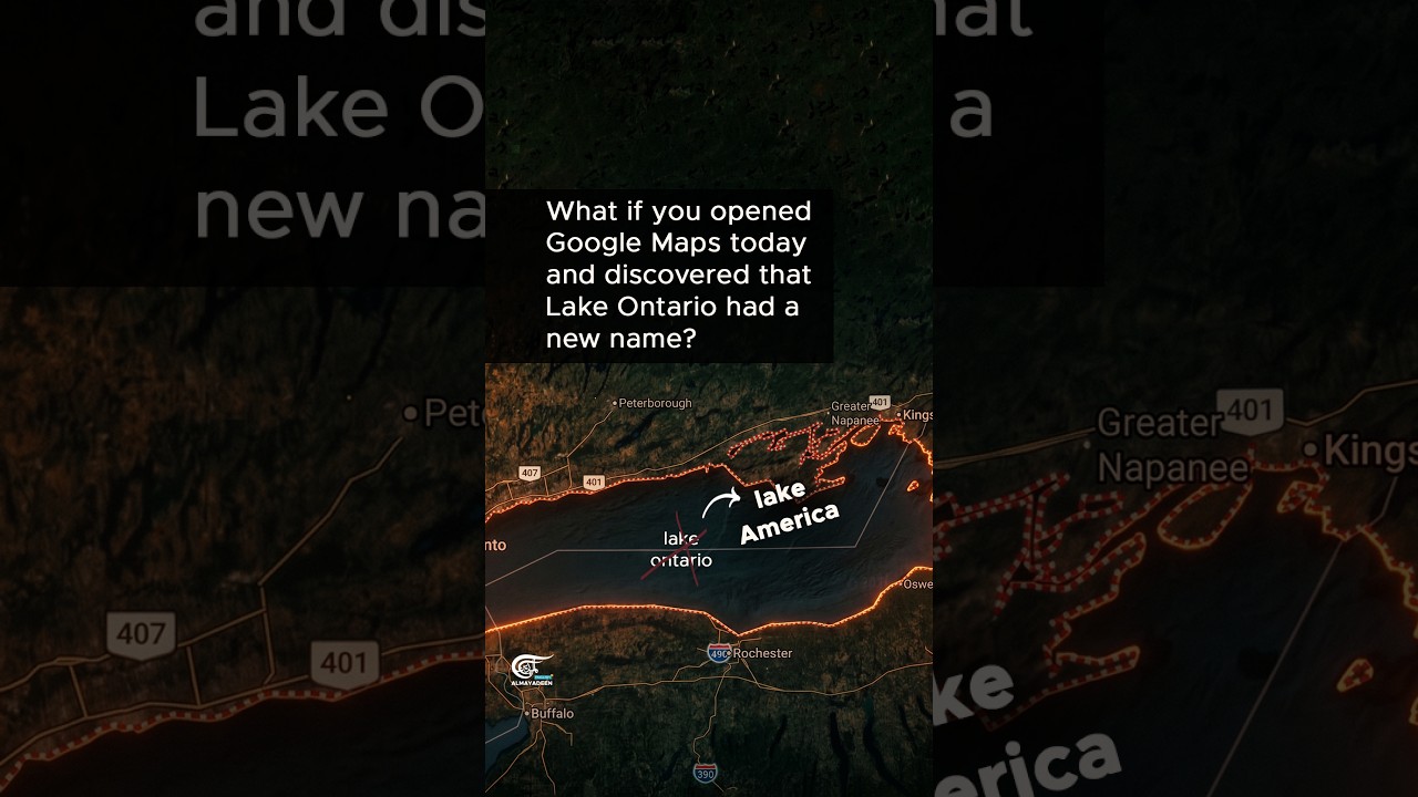 What if you opened Google Maps today and discovered that Lake Ontario had a new name?